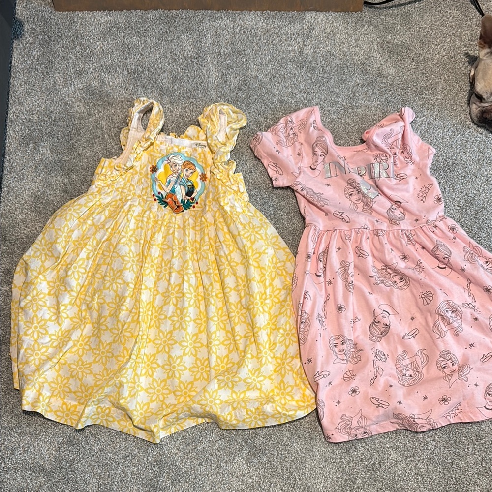 Yellow Floral Kids Dress